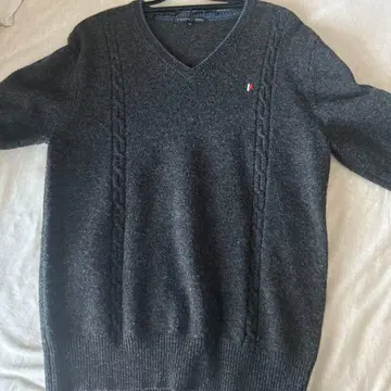 FIDATO uomo 그레이 V넥 스웨터 M