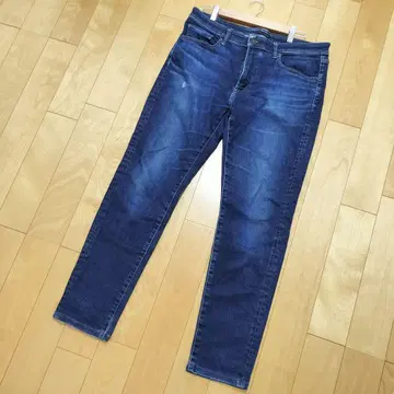 유니클로 UNIQLO 데님 팬츠 스트레이트 [ 34 ] 인디고 빅 사이즈
