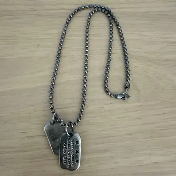 silver925 볼 체인 ID 펜던트 목걸이