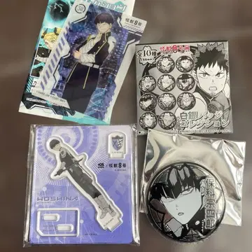 호시나 소우시로 백은 캔뱃지 아크릴 스탠드 클리어 카드 세트