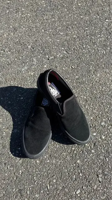 Vans 블랙 슬립온 26.5cm (박스 있음)