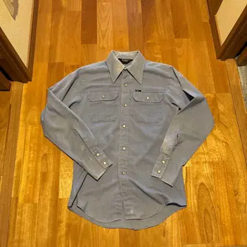 빈티지 70s 리 카라심 삼각택 샴브레이 셔츠