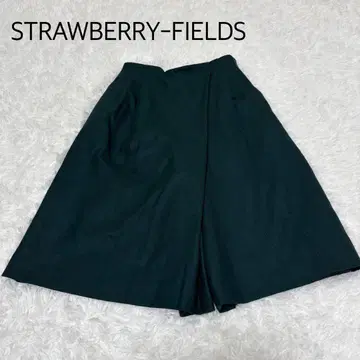 [스트로베리 필드] 가우초 팬츠 그린 울 큐롯 무지