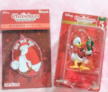 디즈니 Happy 복권 크리스마스 오너먼트 베이맥스 도날드