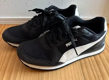 PUMA 소프트 풋 블랙/화이트 스니커즈