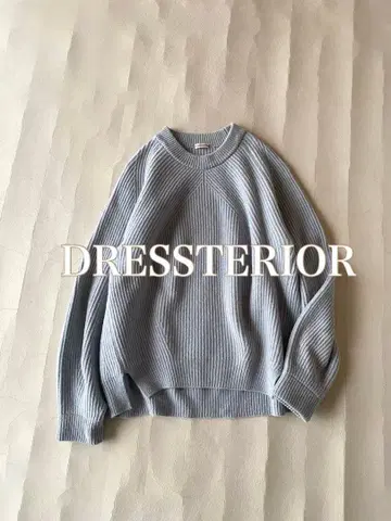 드레 DRESSTERIOR 라무 울 캐시미어 크루넥 니트