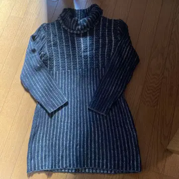 헤이세이 레트로 ANDRELUCIANO 스트라이프 니트 원피스