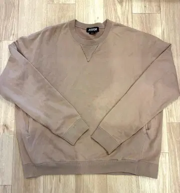 FITFOR 맨투맨 트레이닝복 S 사이즈 베이지 계열