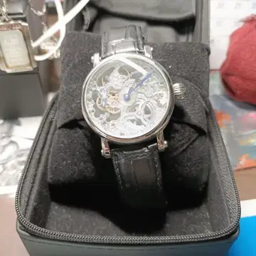 자동 와인딩 스켈레톤 손목시계 (새상품급) 메루카리 축제 대특가