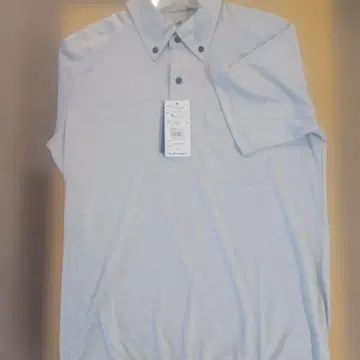 미즈노 라이트 그레이 반팔 피케 셔츠