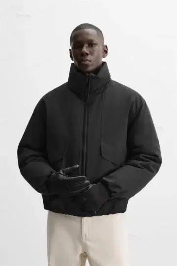 미사용 새상품 Zara 퍼프 테크니컬 자켓 ye