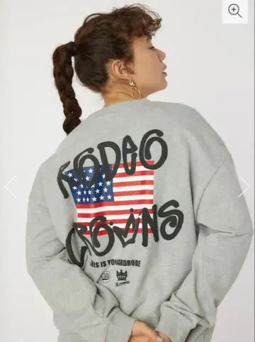 RODEO CROWNS 그레이 맨투맨 FREE 사이즈