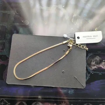 골드 스테인리스 스틸 팔찌