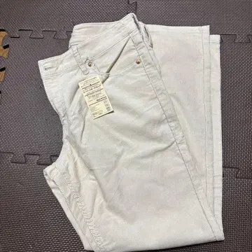 MUJI 스트레치 코듀로이 팬츠 27 아이보리