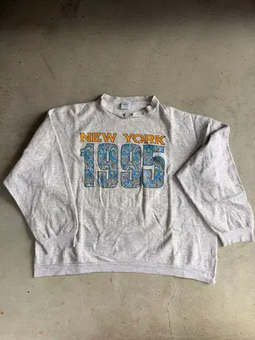 NEW YORK 1995 그레이 맨투맨