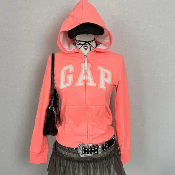 레어 헤이세이 갸루 y2k GAP 집업 후드티 로고 스팽글 새상품급