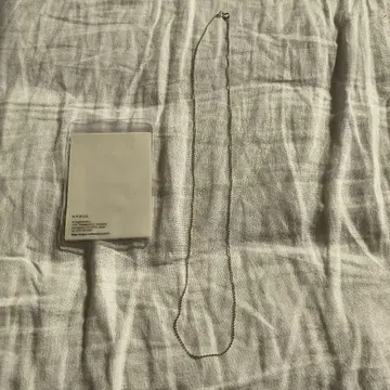 argue 심플 롱 체인 목걸이 실버