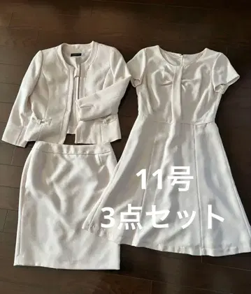 여성용 핑크 베이지 11호 GRADE 정장 세트 3점