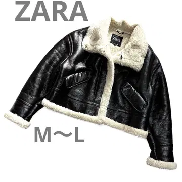 ZARA 자라 플라이트 자켓 인조 가죽 B3 무스탕 보아