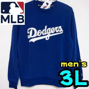 [새상품] 다저스 맨투맨 트레이닝복 3L 남성용 MLB 공식 파랑 속기모