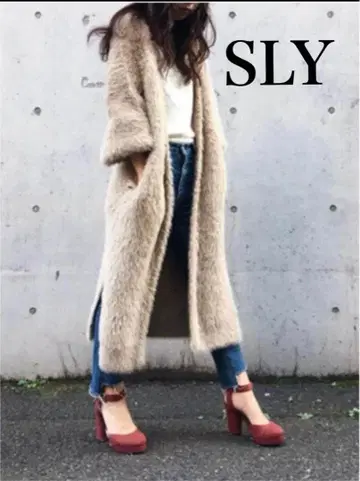 [ 새상품급 ] SLY 롱퍼 가디건 프리 사이즈 카멜