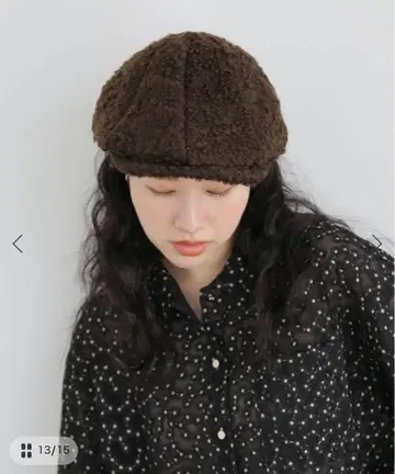 U by SPICK&SPAN 미사용 새상품 브라운 CAP 정가 18700