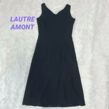 로트레아몽 슬리브리스 롱 원피스 블랙