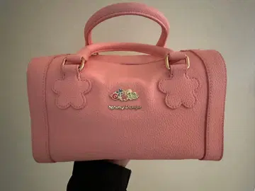 spring bunny 핑크 가죽 백
