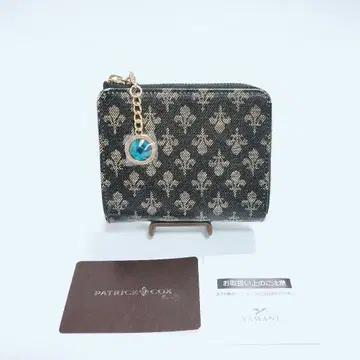 BR12 미사용 패트릭 콕스 지갑 데님 패턴 가죽