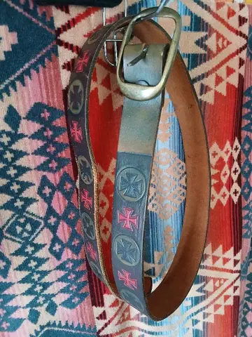 아이언 크로스 벨트 빈티지