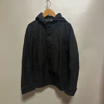 뷰티 앤 유스 데님 점퍼 자켓 후드 부착