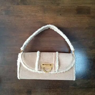 사만다 타바사 베이지 핸드백 헤이세이 갸루 무스탕 하트 레어 겨울