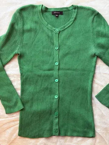 TOCCA 그린 립 편직 가디건 XS