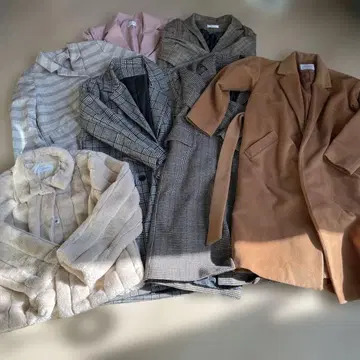 자켓 코트 퍼 겉옷 세트 munir 베이지 퍼 롱 코트