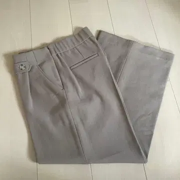 바리에 베이지 와이드 팬츠 2버튼