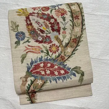 오비야 스테마츠 나고야 오비 미사용 순수 실크