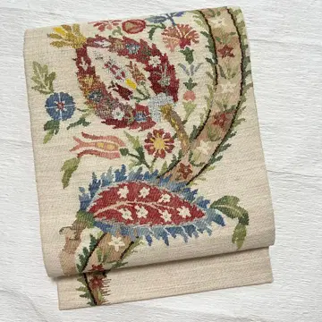 오비야 스테마츠 나고야 오비 미사용 순수 실크