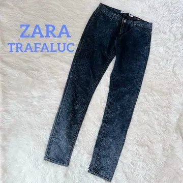자라 트라팔루크 다크 블루 스키니 데님 스트레치 슬림 핏 얇은 소재