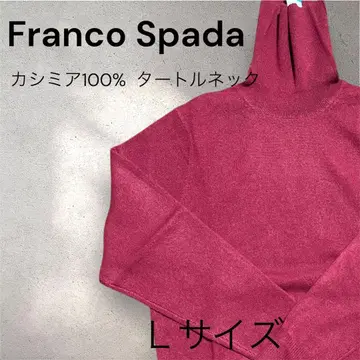 [ Franco Spada ] 미사용 새상품 버건디 캐시미어 터틀 L