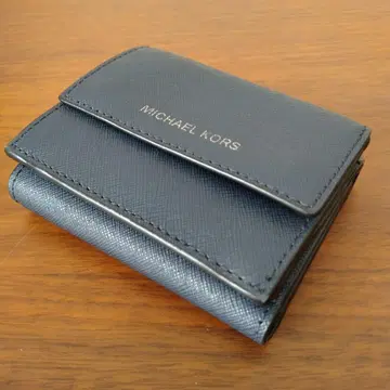 MICHAEL KORS 네이비 3단 폴더형 지갑