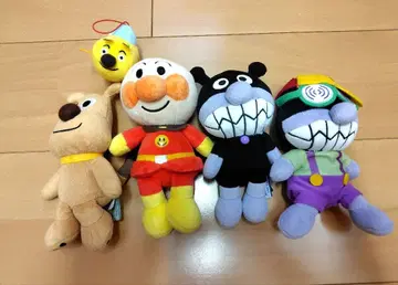 호빵맨 봉제 인형 5체 세트