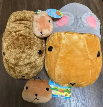 카피바라 씨 봉제 인형 동전 지갑 4세트
