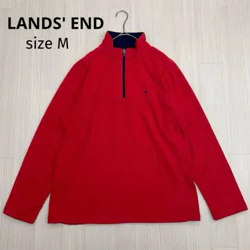 LANDS' END 랜드스엔드 플리스 하프 지퍼 상의 M
