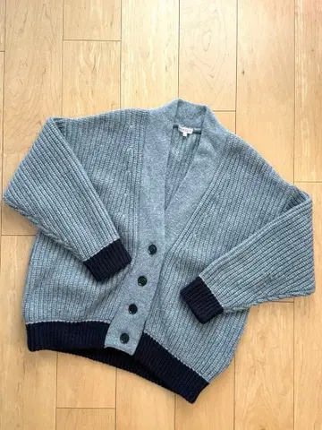 DEMYLEE 그레이 네이비 가디건 S