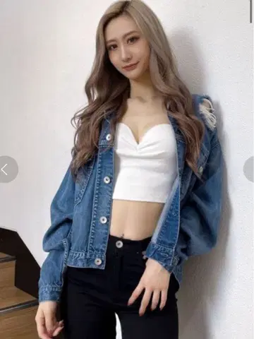 GYDA 데미지 데님 자켓