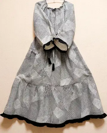 [ 기모노 리메이크 ] 모 98% 어른 귀여운 원피스