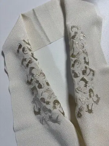 Torie 토리에 고양이 자수 장식용 깃 아이보리 미사용 새상품