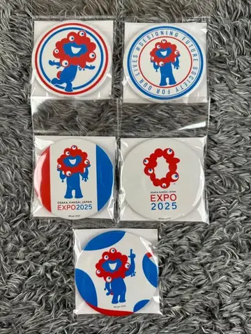 EXPO2025 미야쿠미야쿠 캔뱃지 오사카 5종 세트