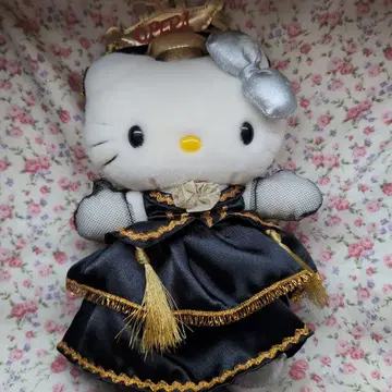 꿈을 이룬 여성 헬로키티 봉제 인형 블랙 드레스