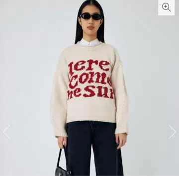 MOUSSY LETTERED 스웨터
